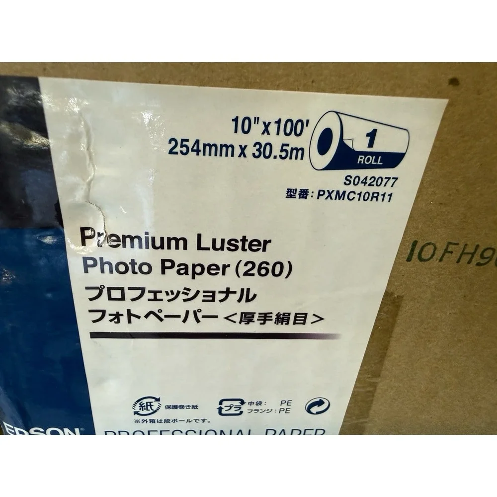 NEW Epson Premium Luster Photo Paper Roll 10x100 S042077 PXMC10R11 Open Box Roll